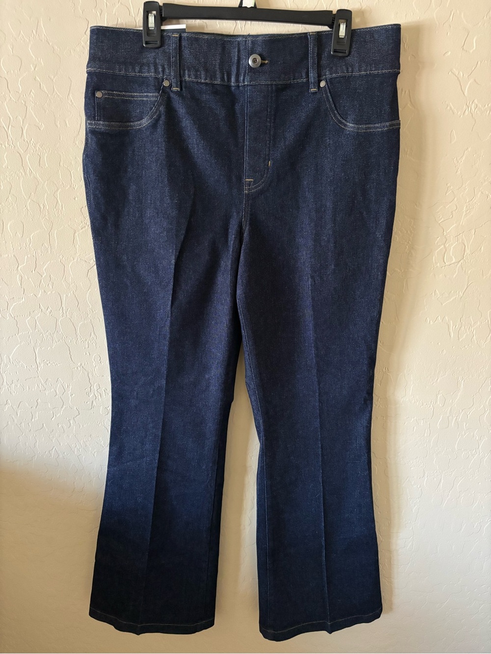 SPANX Women’s Dark Blue Bootcut Jeans High Waisted 36-37” Waist